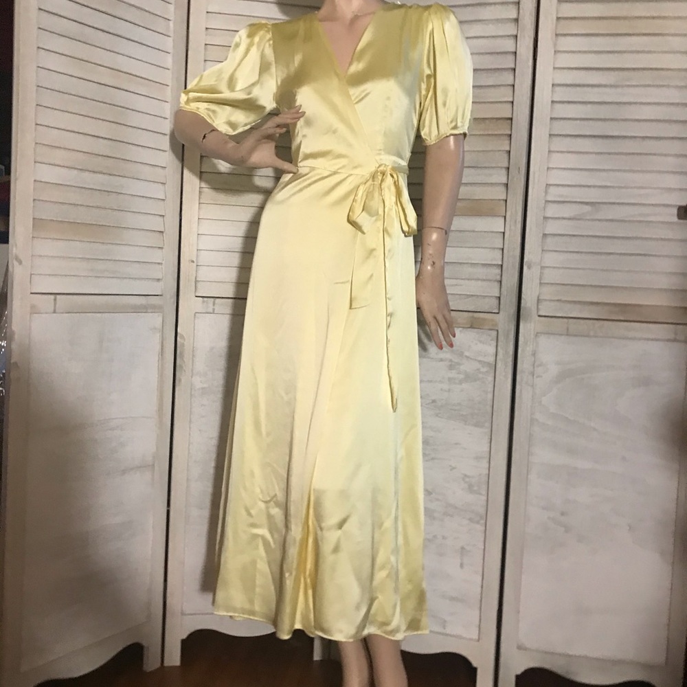 Zara. Satin midi dress